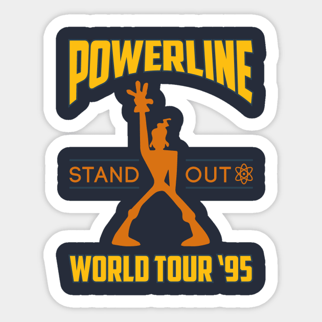 Powerline Concert Tee Sticker by Batg1rl